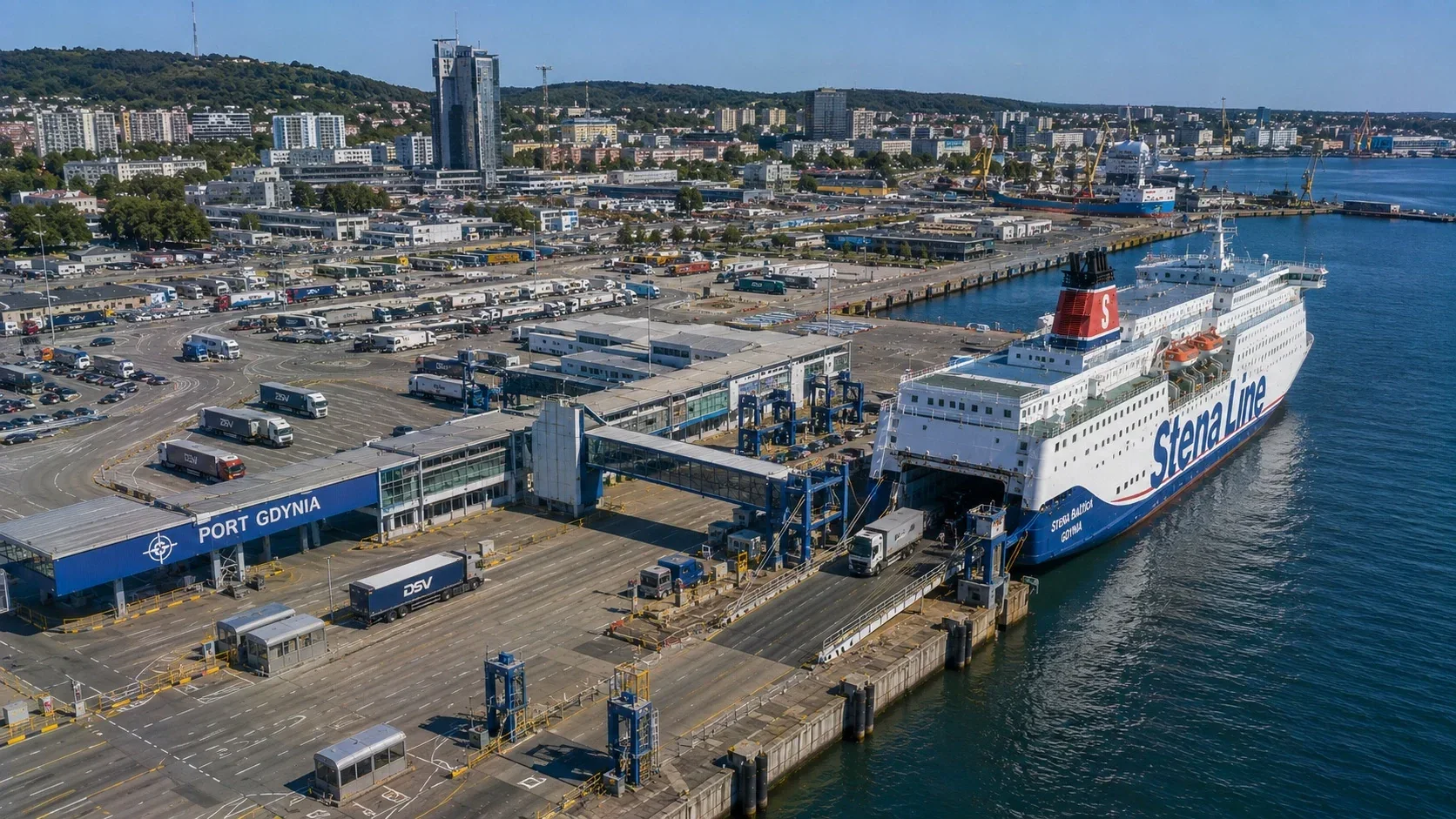 العبارة Stena Line في محطة الركاب في غدينيا، بولندا