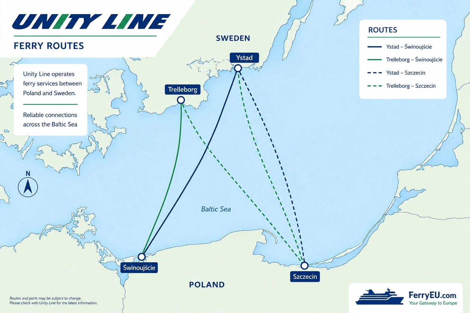 خريطة طريق العبارة Unity Line مصورة
