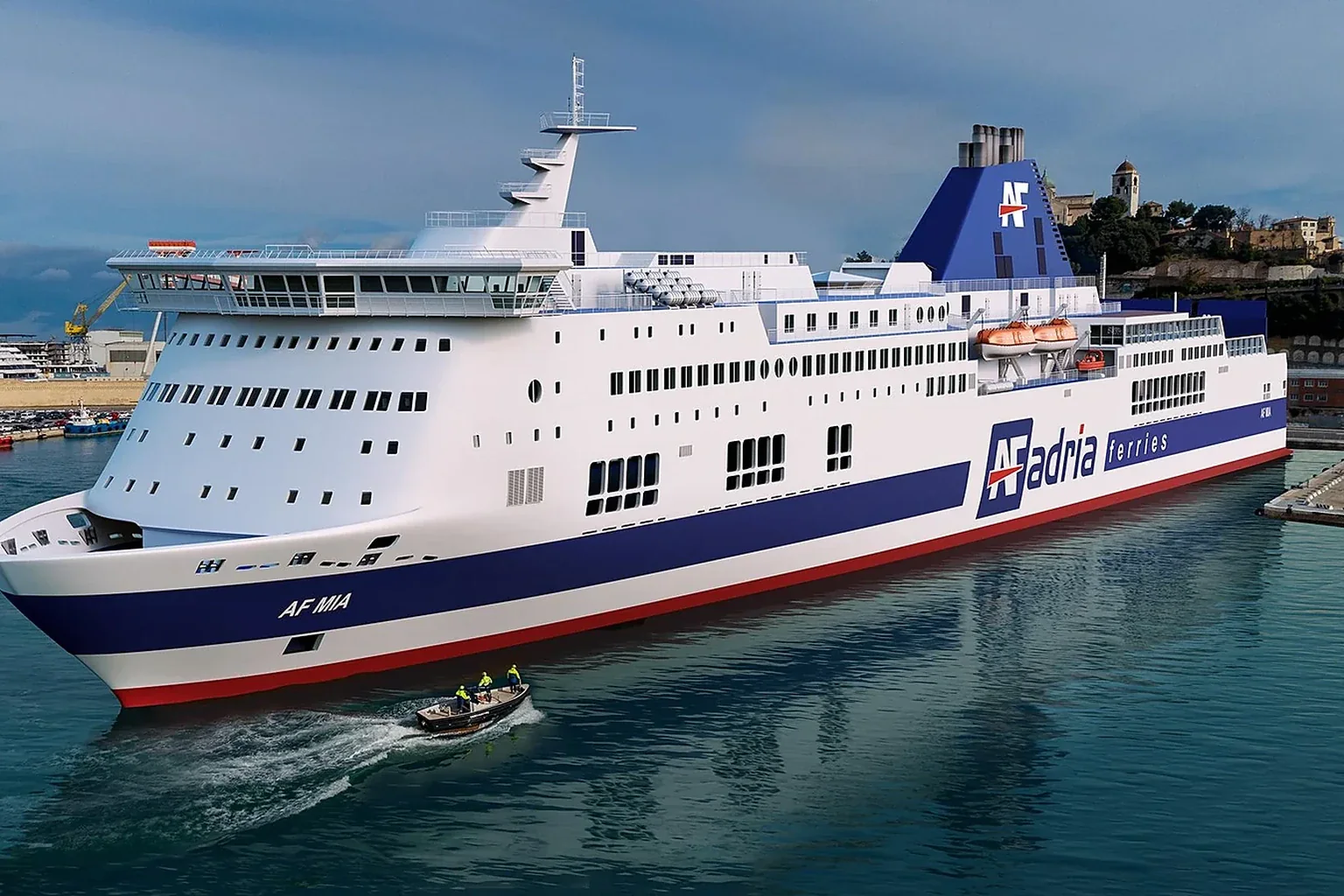 عبّارة الركاب Adria Ferries تبحر عبر البحر الأدرياتيكي
