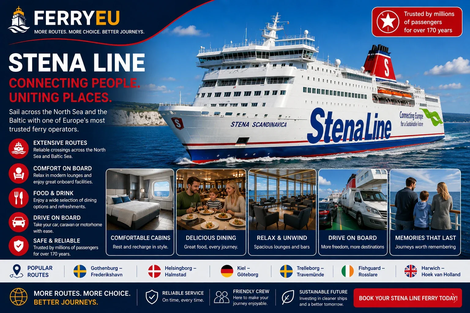 Stena Line عبارة الركاب والمركبات في البحر