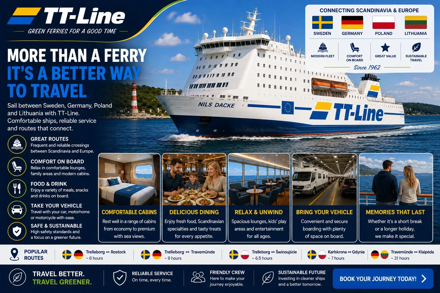 عبارة TT-Line للركاب والمركبات على بحر البلطيق